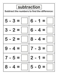 Subtraction