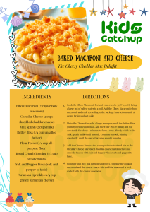 Kitchen Kids MacnCheese Recipe